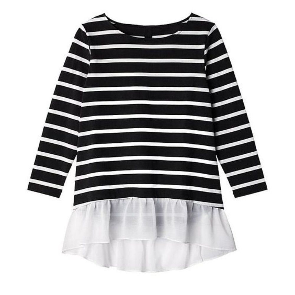 Avon Raina Stripe Top "Black & White" ~ Size XL (16) ~ NEW!!!